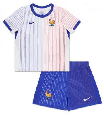 France Replica Away Stadium Kit for Kids Euro 2024 Short Sleeve (+ pants)
